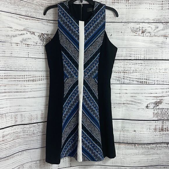 Adelyn Rae Dress Womens Size large sheath cotton Blend Sleeveless embroidered - Picture 2 of 13